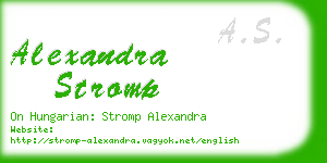 alexandra stromp business card